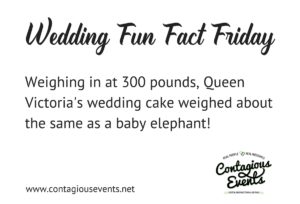 Wedding Fun Fact Blog: Queen Victoria's Wedding Cake Weighed 300 Pounds