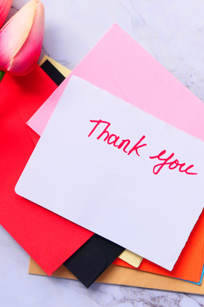 Thank you cards to send to wedding guests